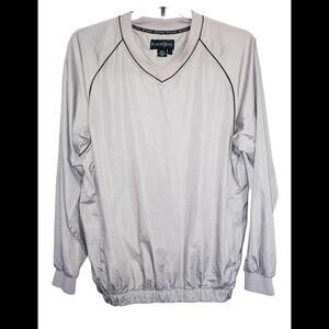 Mens Footjoy Windbreaker Beige Pullover Golf Size Large L